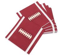 Ciieeo Serviettes Jetables Marron à Thème Football pour Fêtes, 20 Pièces en Papier Léger et Matériau Robuste, Décorations pour Événements Sportifs