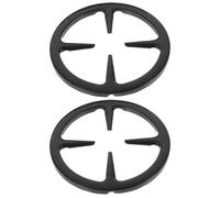 Ciieeo Support pour Cafetière et Poêles 2 Pièces, Anneau de Cuisinière à Gaz en Fer Lisse, Accessoires pour Cuisson sur Brûleur Gaz, Usage la Cuisine Maison