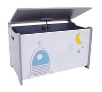 FUN HOUSE 713043 ESPACE Coffre à Jouets H.40 X L.58 X P.36 CM pour Enfant, Bleu