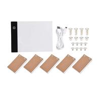 Cikonielf Dessin à la Main LED Conseil Ultra-Mince A6 Enfants USB Flip Book Kit Set Peinture Art Fournitures Planche à Dessin(USB)