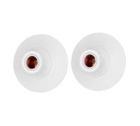 CILIA Douille E27/E26 à Vis pour Plafonnier, Support de Lampe Plafond, Montage Rapide avec Socle en Plastique, 110V-250V 4A, pour Salon/Couloir/Cuisine/Garage (Lot de 2 - Blanc)