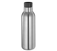 cilio Gourde isotherme Deluxe en acier inoxydable - Bouchon à 360° - Système à double paroi - Incassable et anti-fuite - 18 h chaud et 24 h froid - 450 ml - Hauteur : 23 cm - Acier inoxydable
