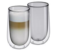 Cilio Latte Macchiato-Glas VERONA, grau, Tasse, Gris