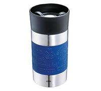 cilio VIAGGIO Gobelet isotherme, 300 ml, bleu, avec fermeture Quick-Press à 360°, double paroi anti-fuite, idéal pour toutes les machines à café/dosettes courantes