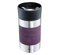 cilio VIAGGIO Gobelet isotherme, 300 ml, violet, avec fermeture Quick-Press à 360°, double paroi anti-fuite, idéal pour toutes les machines à café/dosettes courantes