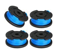 Cilivo 88524 Lot de 4 bobines de rechange compatibles avec débroussailleuse Toro 51484 51486 51487 88506, ligne simple de 0,165 cm et cache-capuchons 125-8252