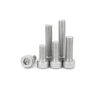 Cilky Vis à métal Lot de 10 vis à tête Ronde à Six pans Creux en Acier Inoxydable 304, Filetage Fin, M3 M4 M5 M6, Pas de 0,35/0,5/0,75 mm(10Pcs M6x0.75x25mm)