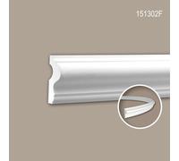Cimaise 151302F Profhome Moulure décorative flexible style Néo-Classicisme blanc 2 m