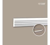 Cimaise 151306F Profhome Moulure décorative flexible style Néo-Classicisme blanc 2 m