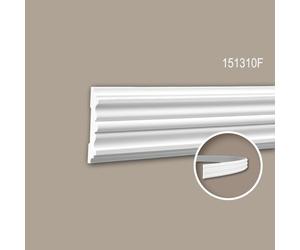 Cimaise 151310F Profhome Moulure décorative flexible design intemporel classique blanc 2 m