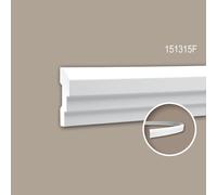 Cimaise 151315F Profhome Moulure décorative flexible style Néo-Classicisme blanc 2 m