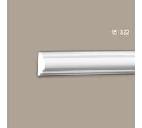 Cimaise 151322 Profhome Moulure polyuréthane décorative style Néo-Classicisme blanc 2 m
