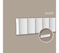 Cimaise 151327F Profhome Moulure décorative flexible design moderne blanc 2 m
