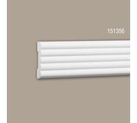 Cimaise 151356 Profhome Moulure décorative Moulure frise design moderne blanc 2 m