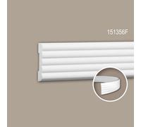 Cimaise 151356F Profhome Moulure décorative flexible design moderne blanc 2 m