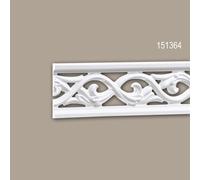 Cimaise 151364 Profhome Moulure décorative Moulure frise style Rococo-Baroque blanc 2 m