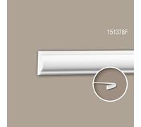 Cimaise 151378F Profhome Moulure décorative flexible style Néo-Classicisme blanc 2 m