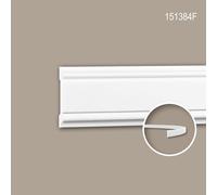 Cimaise 151384F Profhome Moulure décorative flexible style Néo-Classicisme blanc 2 m