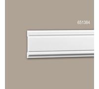 Cimaise 651384 Profhome Moulure décorative Moulure frise style Néo-Classicisme blanc 2 m