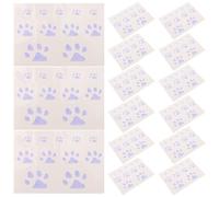 CIMAXIC 20 tatouages temporaires empreintes de pattes, mini tatouages temporaires empreintes de pattes de chat pour poignet et cou - Petits autocollants corporels thermoréactifs pour cosplay et