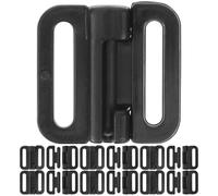 CIMAXIC Agrafes de Fermeture Frontale pour Soutiens-gorge en Plastique Noir 12 Mm, Lot de 100 Sets, Accessoires de Sous-vêtements Féminins, Boucles de Fermeture Pratiques, Faciles à