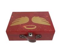 CIMAXIC Boîte D'emballage Présents de Fête pour Valise Portable en Papier Rouge, Coffret Décoratif Boîte à Friandises Compacte et Élégante pour Fête et Mariage