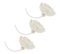 CIMAXIC Diffuseur D'aromathérapie Fleurs Artificielles Beige en Coton et Papier de Riz, Lot de 3 pour Diffuseur D'huile Essentiel, Parfum Continu pour Maison et Voiture