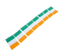 CIMAXIC Guirlande en Polyester Solide et Facile à Suspendre de Fanions Drapeaux Irlandais pour Décoration de Fête Saint Patrick pour Fête en Extérieur