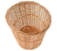 CIMAXIC Panier en Osier Tressé Corbeille à Ordures Multifonctionnelle pour Usage Intérieur Décor Style Champêtre Accessoire Pratique de Compost et Rangement
