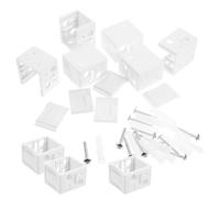 CIMAXIC Set de Supports Blancs en ABS Montage Compatible avec Installation de Stores Lot de 12 pour Stores enrouleurs pour Bricolage et Salons Modernes