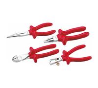 Cimco 108002 Assortiment de pinces de sécurité - Jeu de pinces - Rouge