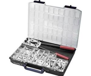 Cimco 181545 Squeezer set 255-piece Spade terminals 6 up to 50 mm²