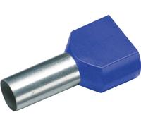 Cimco 187710 Embout double d'extrémité de câble 2.5 mm² partiellement isolé bleu 100 pc(s)