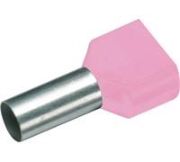 Cimco 187715 Embout double d'extrémité de câble 0.25 mm² partiellement isolé violet 100 pc(s)