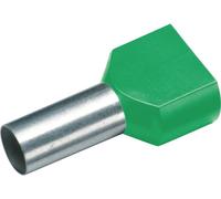 Cimco 187727 Embout double dextrémité de câble 6 mm² partiellement isolé vert 100 pc(s)