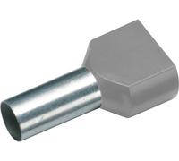 Cimco 187741 Embout double dextrémité de câble 4 mm² partiellement isolé gris 100 pc(s)