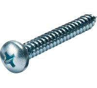 CIMCO 190327 - Vis autotaraudeuse à tête cylindrique bombée pointue en acier 4,
