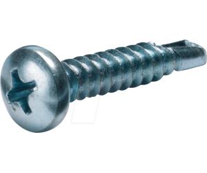 CIMCO 190423 - Vis autotaraudeuse à tête demi-ronde 4,2x16mm PZ2 autotaraudeuse
