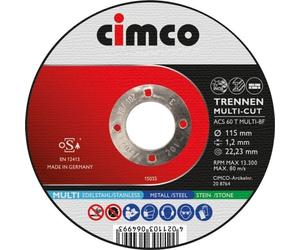 Cimco 206846 Disques multicut en boîte 10x 125x1,2mm (206846)