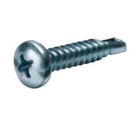100 pièces Vis autotaraudeuse à tête Phillips 3,9x16 galvanisée - Vis à tête fraisée 3,9x16 mm 19 0417