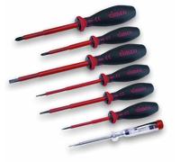 Cimco VDE Jeu de tournevis 7 pièces vis à fente, cruciforme Phillips