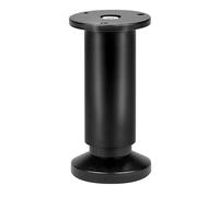 CIME - Pied de meuble reglable - Facile a installer - Hauteur reglable de 100 a 120mm - Coloris noir - Stable - Robuste