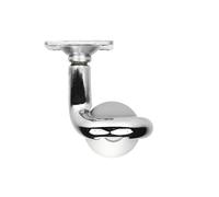 CIME - Roulette pivotante pour meuble - Supporte jusqu'à 40Kg de charge - Coloris gris - Protège votre sol des rallures - Facile à installer