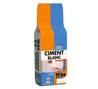 Ciment Blanc Extra Fin 10kg - Haute Pureté pour Finitions Parfaites - Idéal pour Décoration, Scellements Précis, Joints et Enduits -