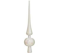 Cimier de sapin 1 boule - Blanc