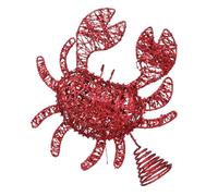 Cimier de Sapin de Noël en Fer avec crabes rougeurs, décoration de Vacances Unique pour fête intérieure, décoration de Bureau à Domicile, décoration de Sapin de Noël en Fer, crabes rougeurs