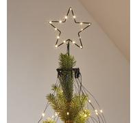 Cimier de Sapin Étoile lumineuse Osby avec Rideau
