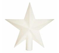 Cimier Étoile Déco Paillettes - 22 cm Blanc