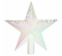 Cimier Étoile Gouttes Blanc Irisé 22 cm