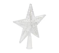 Cimier Sapin Lumineux Étoile 20cm Blanc Chaud